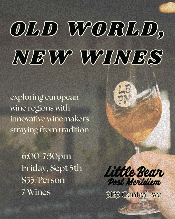 Old World New Take Wine Tasting